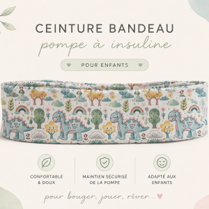 Ceinture bandeau pour pompe a insuline
