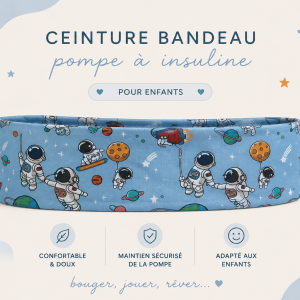 Ceinture bandeau pour pompe a insuline