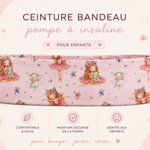 Ceinture bandeau pour pompe a insuline